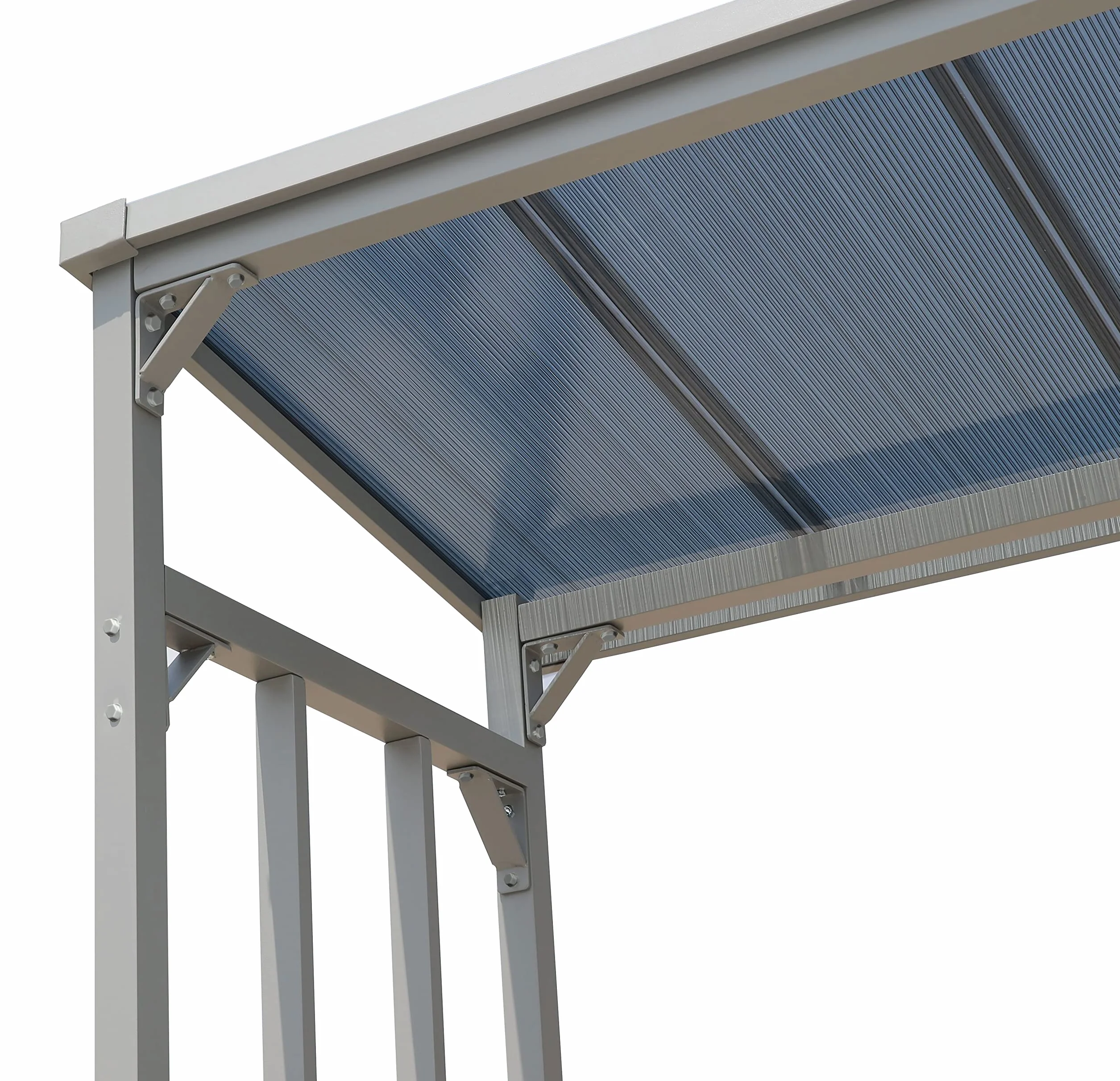 Scaffalatura in Alluminio per Legna da Ardere 185x70x185 cm 2,3 m3