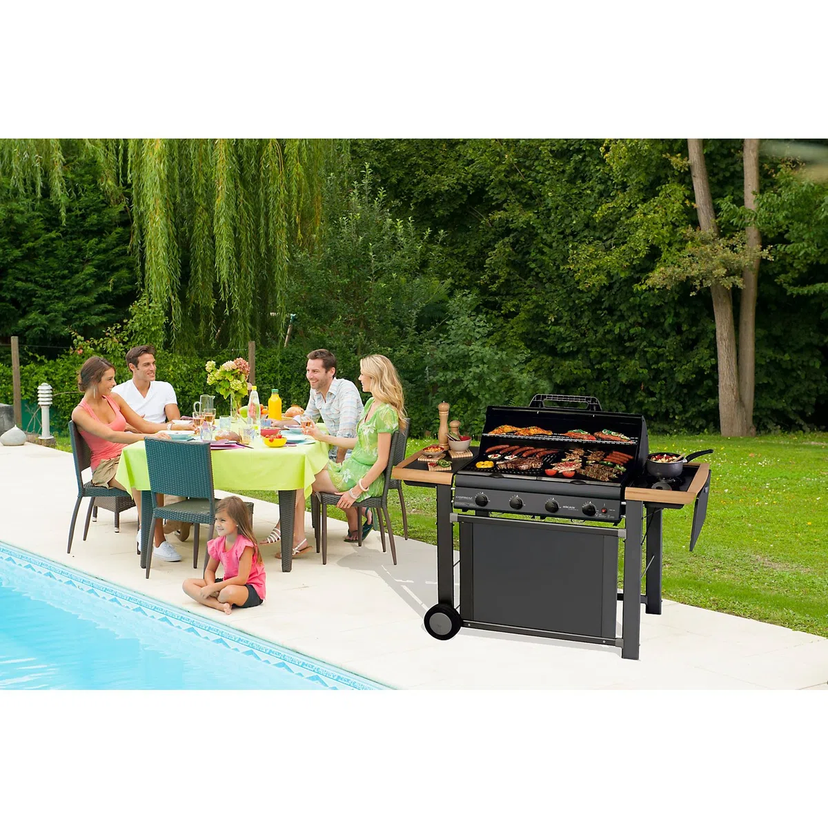 Campingaz Adelaide 4 Classic L Barbecue Gas 21 kW Acciaio Inox Griglia BBQ