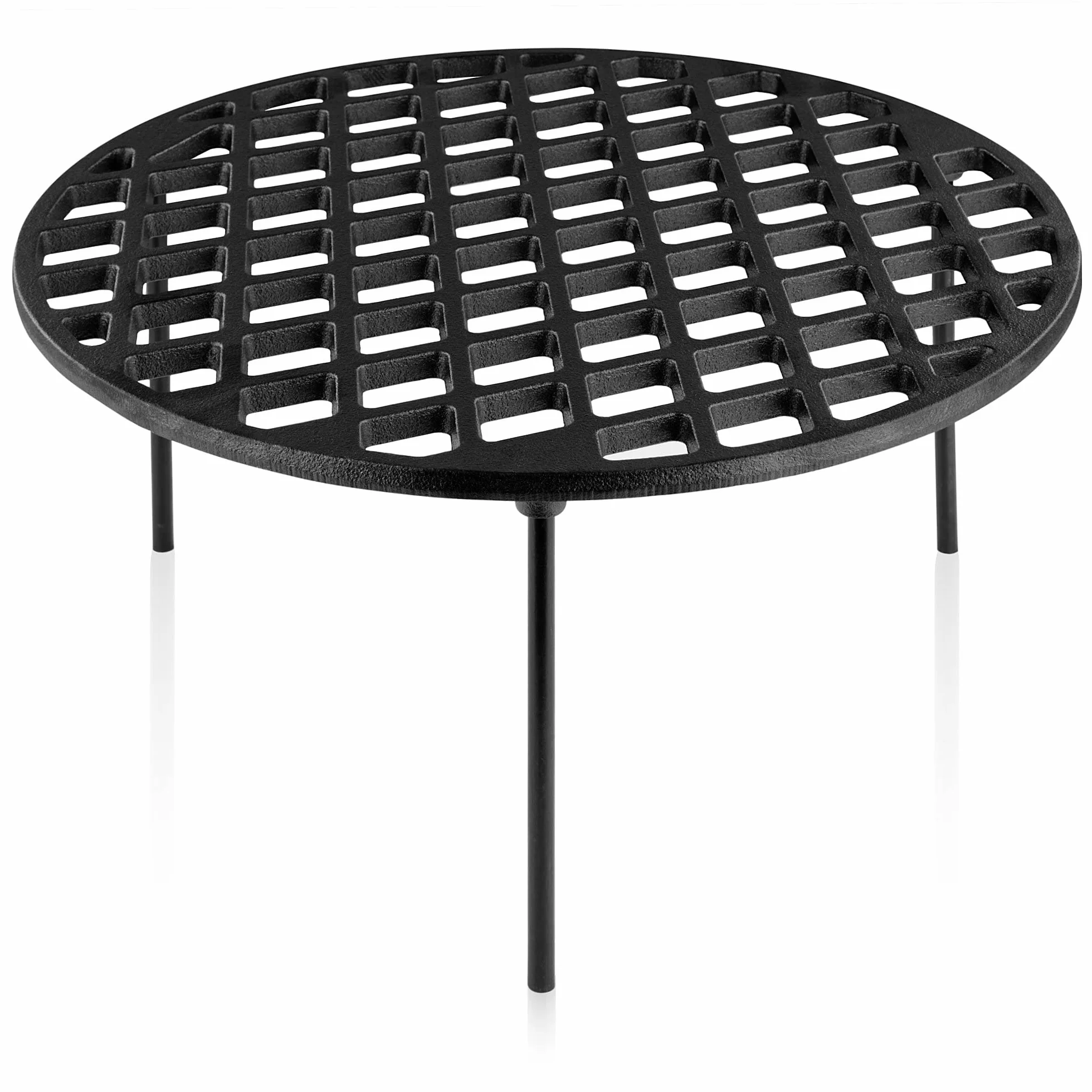 BBQ-Toro Griglia in Ghisa Ø 40 cm con 3 Gambe | Rotonda | Sottopentola per Forno Olandese | Accessori per Barbecue | Treppiede | Griglia per Barbecue