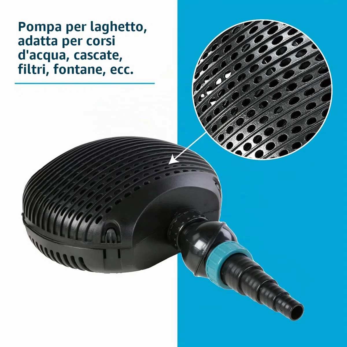 AquaForte Pompa filtro laghetto EC 10.000 68 watt 10.000 l/h 4,5 m