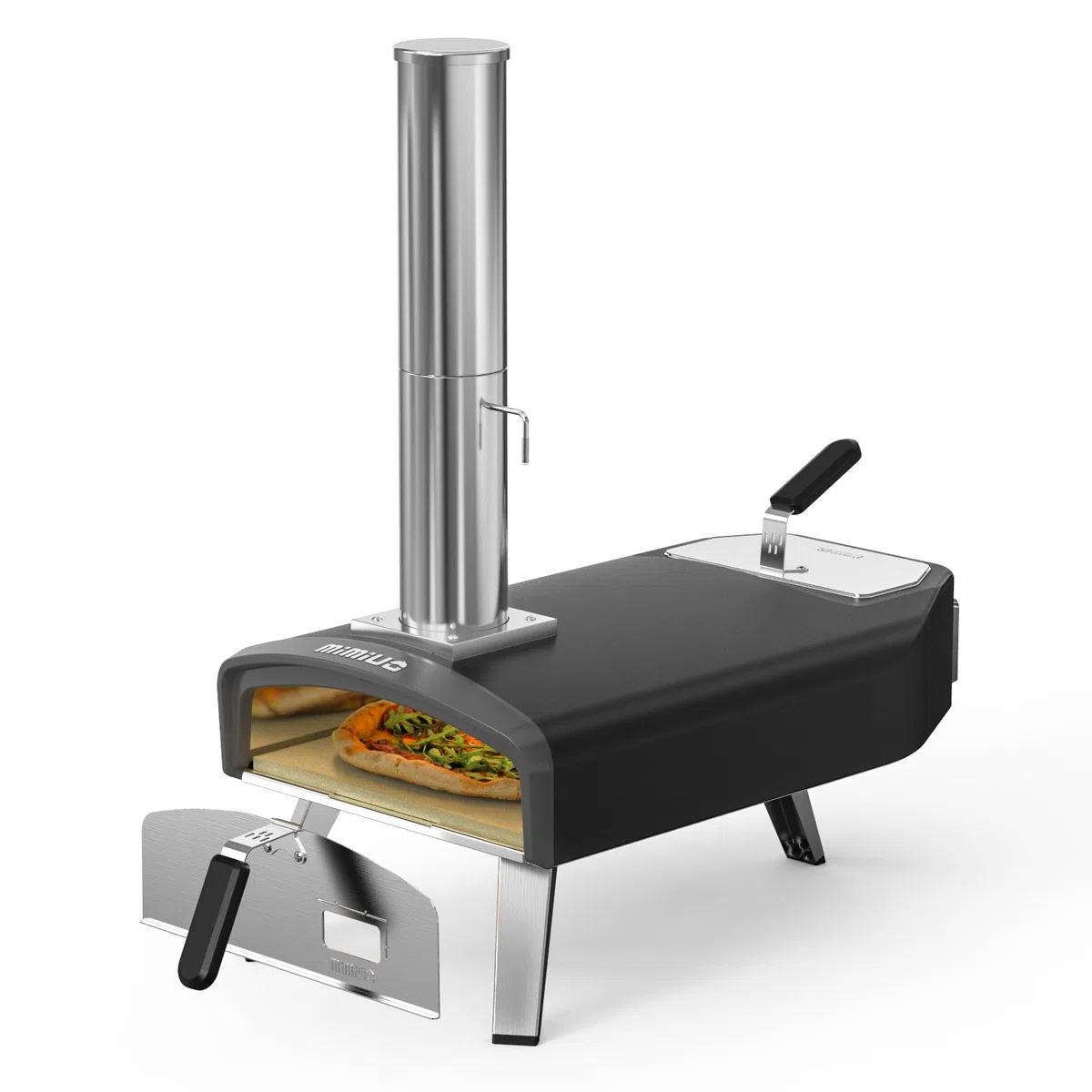 Forno per Pizza da Esterno a Legna e Carbonella, Pizzaiolo Portatile per Giardino