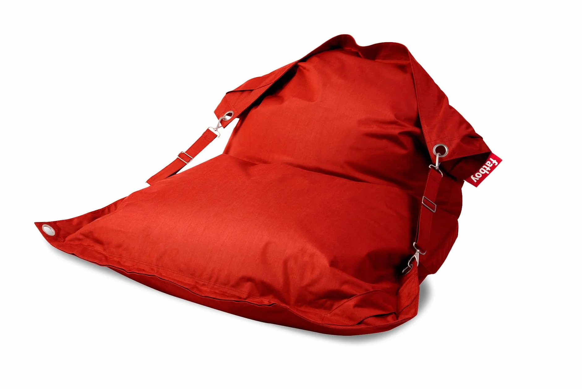 Fatboy Buggle up Outdoor Poltrona a Sacco Per due persone -Pouf classico per esterni - 180 x 140 cm - fabric idrorepellente - rosso