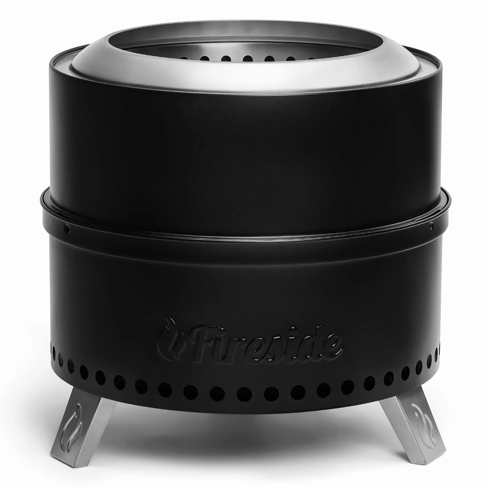 TURBRO Camino senza fumo 48,3 cm legna ardere all'aperto portatile acciaio inox 304 con supporto borsa impermeabile