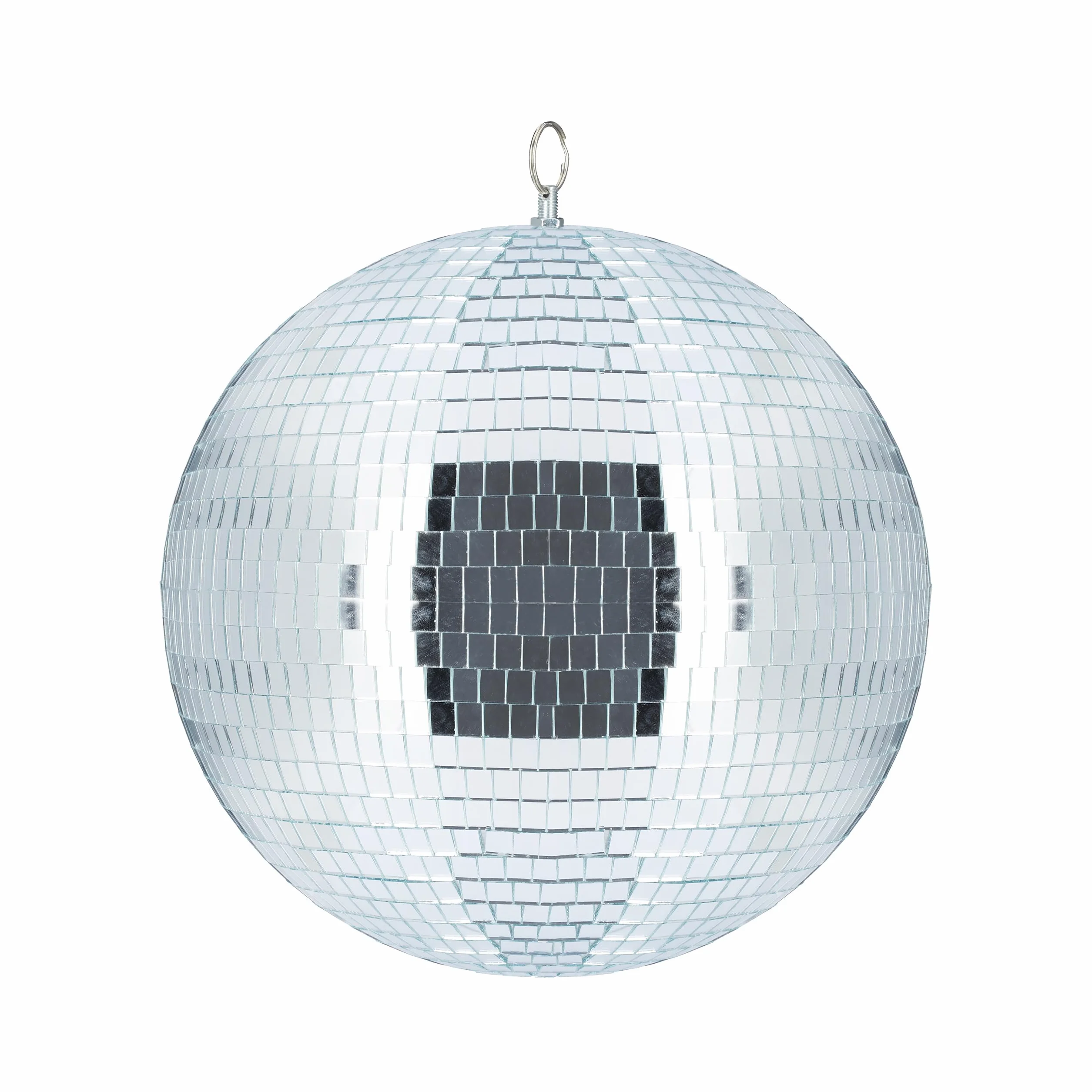 Relaxdays Palla da Discoteca, da Appendere, a Soffitto, Maxi Stratosfera, Specchiata, Compleanni, Ø 30cm, Argento