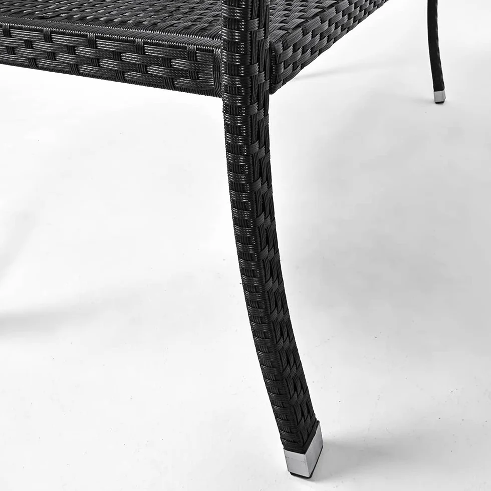 Casaria Panchina da Giardino Polyrattan 2 Posti 122x90x58cm 320kg Panca da Esterno Terrazzo Balcone