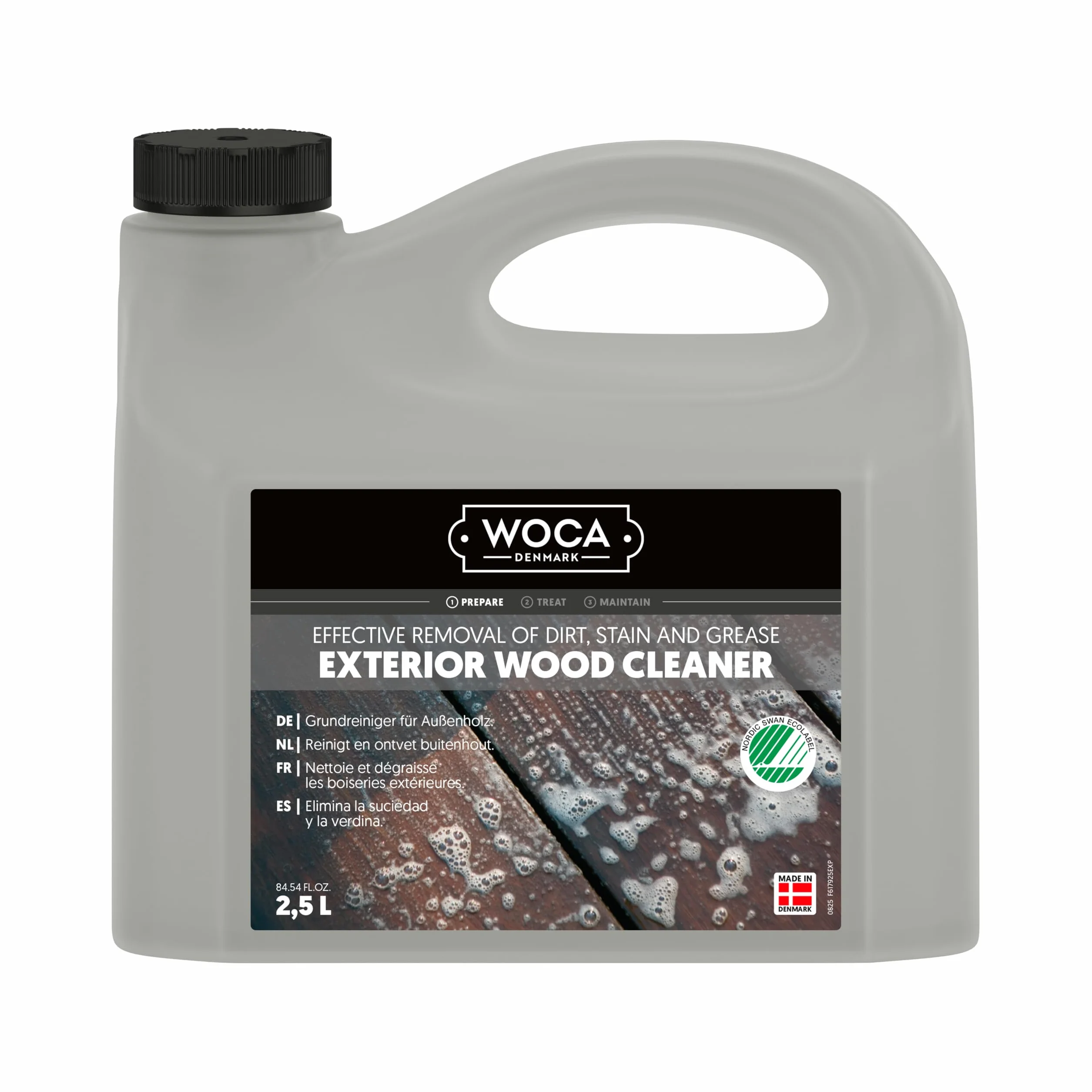 WOCA Denmark Exterior Wood Deep Cleaner 2,5 l - detergente intensivo per terrazze e mobili esterni