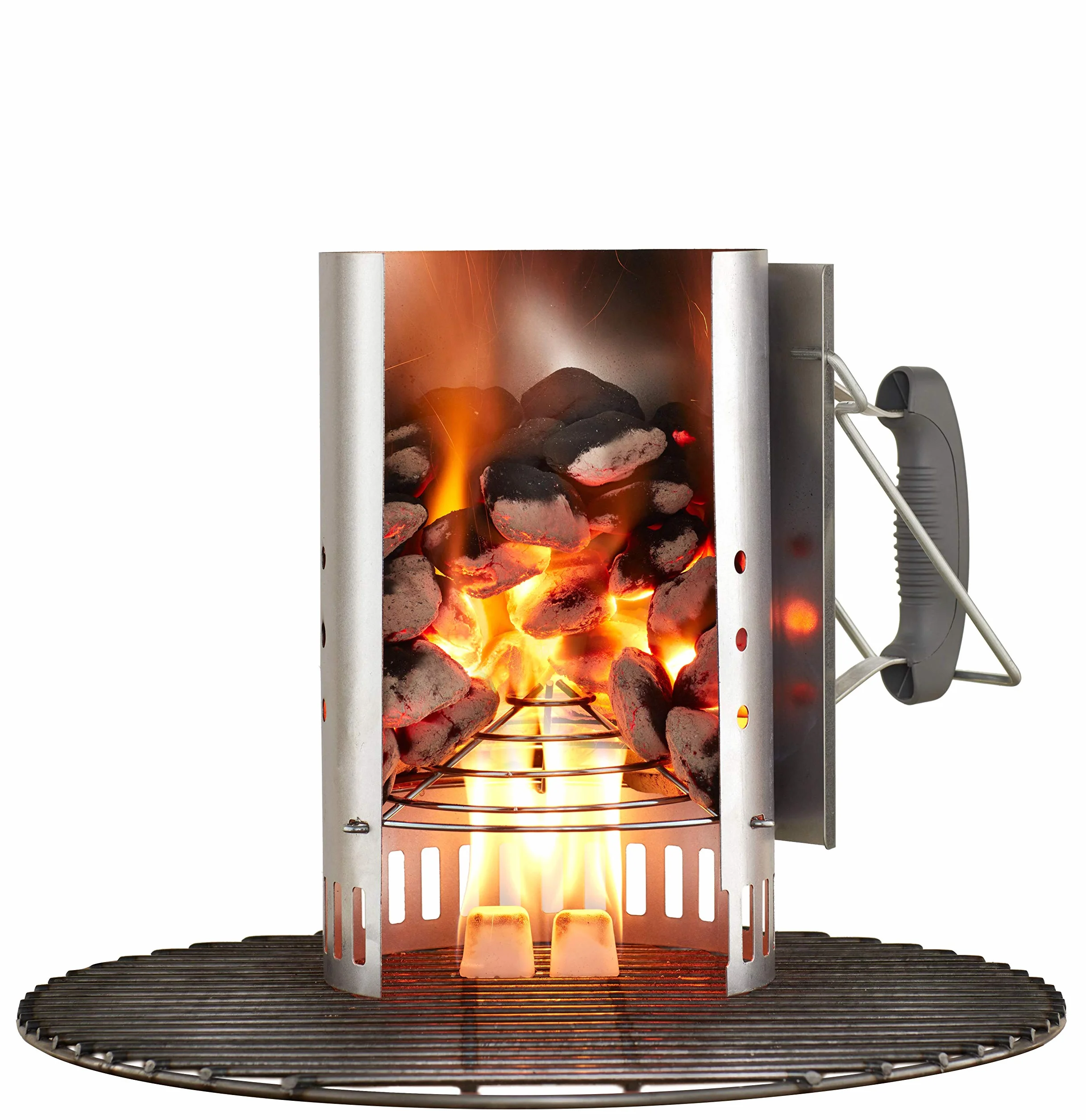 Weber Fireplace Starter Grande 32 cm Altezza 2 Maniglie per Griglie a Carbonella 47 cm