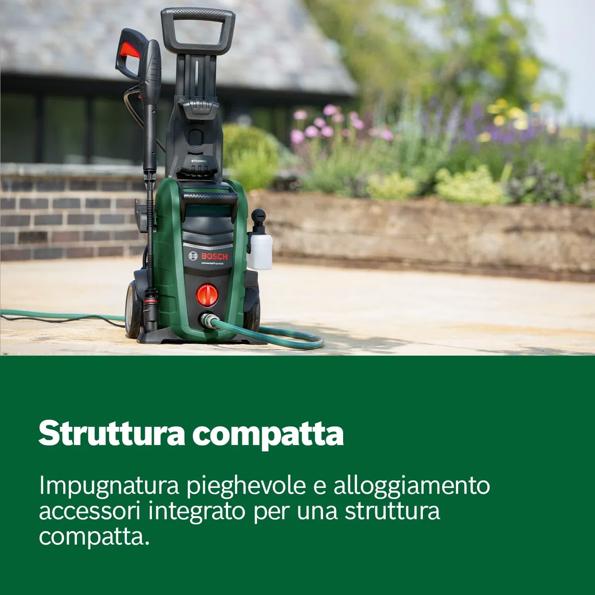 Bosch Idropulitrice UniversalAquatak 125, 1500W, 125 bar, 360 l/h, 5m tubo, 5m cavo
