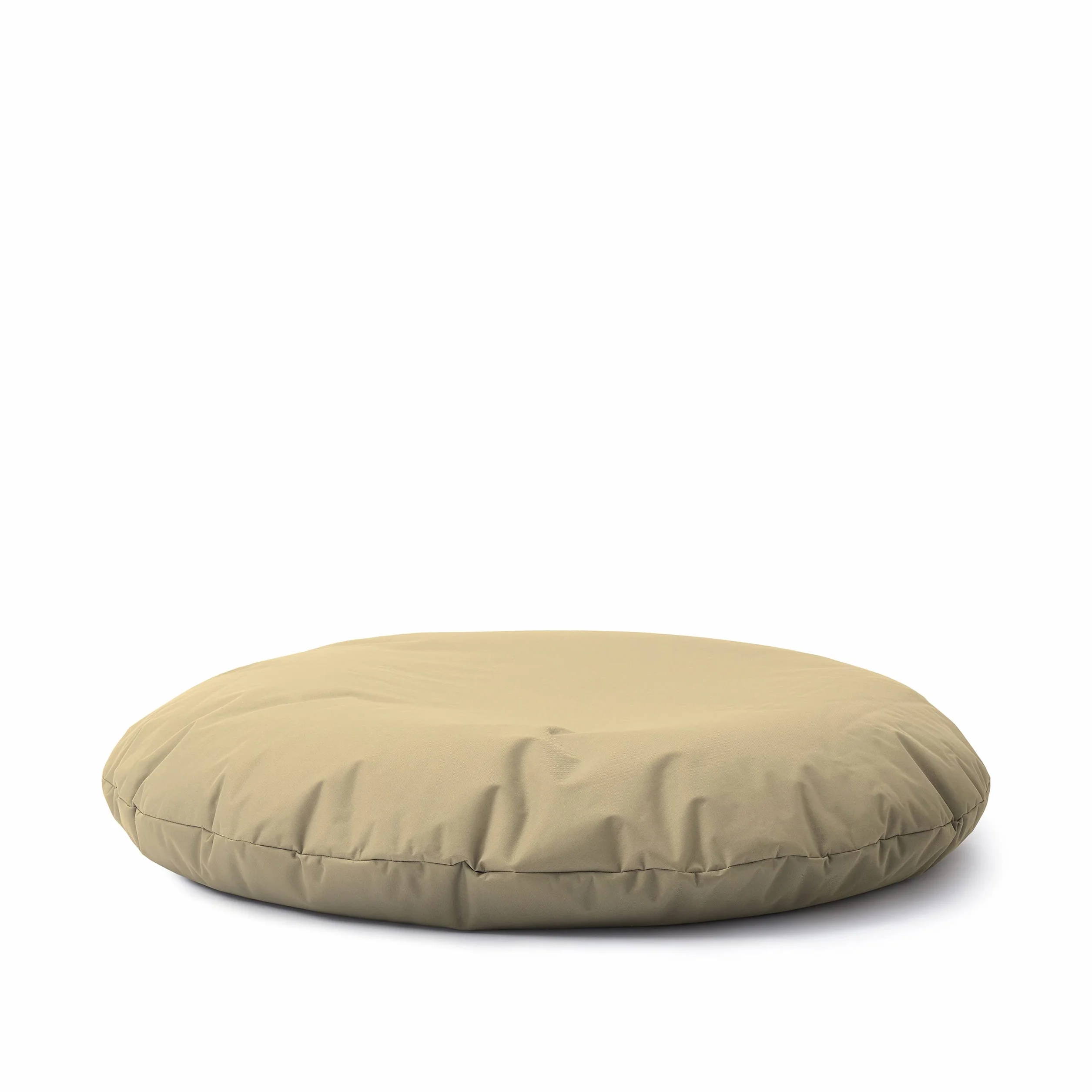 Lumaland Poltrona a sacco pouf rotondo 2 in 1 300 l 120 x 80 x 75 cm impermeabile beige