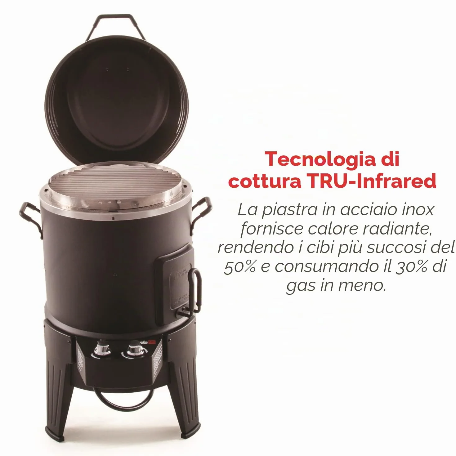 Char-Broil Big-Easy Smoker, Roaster i Grill, Czarny