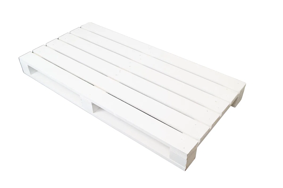 Pallet in legno bianco shabby chic 120 x 60 x 12,5 cm – Pallet monouso di ricambio Upcycling Table (1 pezzo)