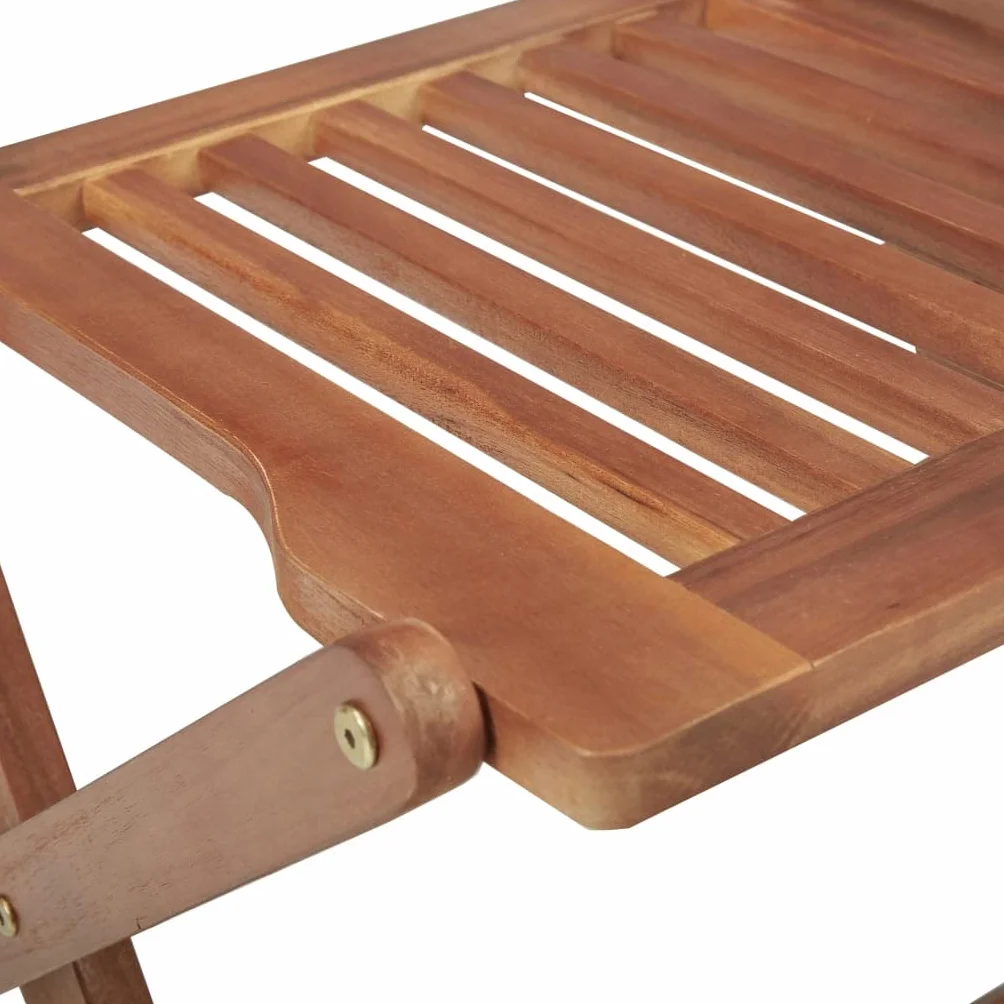 vidaXL Sedie da Giardino Pieghevoli 4 pz Legno Massello d'Acacia