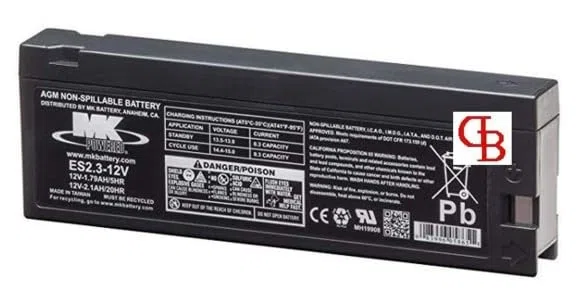 Bateria MK2.3-12 ES2.3-12 12 Volt 2.1 Ah 2 pz Originale