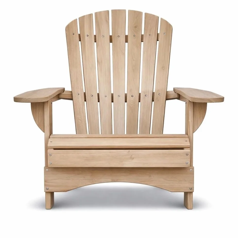 Original Dream-Chairs since 2007 Adirondack Chair Comfort pieghevole in legno massello di rovere come kit sedia da giardino pieghevole resistente alle intemperie per rilassarsi all'aperto carico