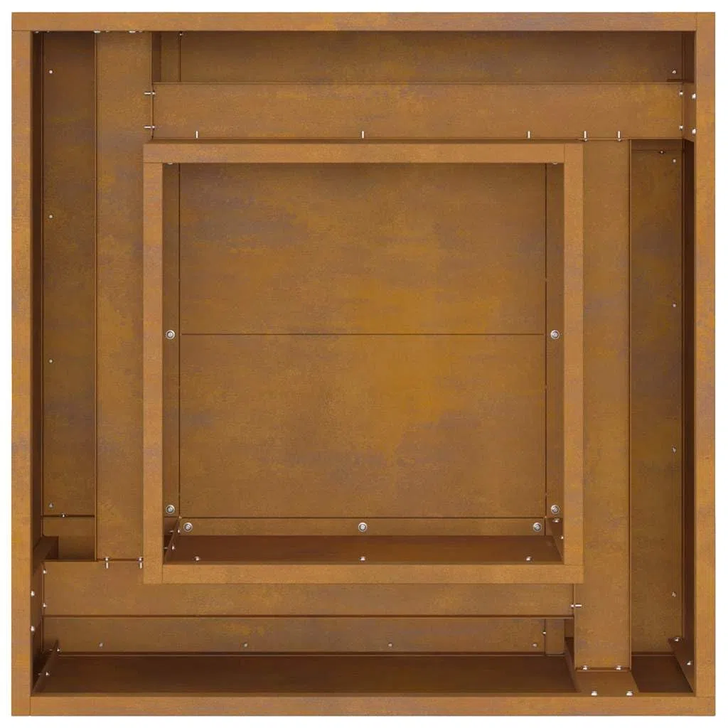 Focolare Marrone 60 x 60 x 30 cm Acciaio Caminetti