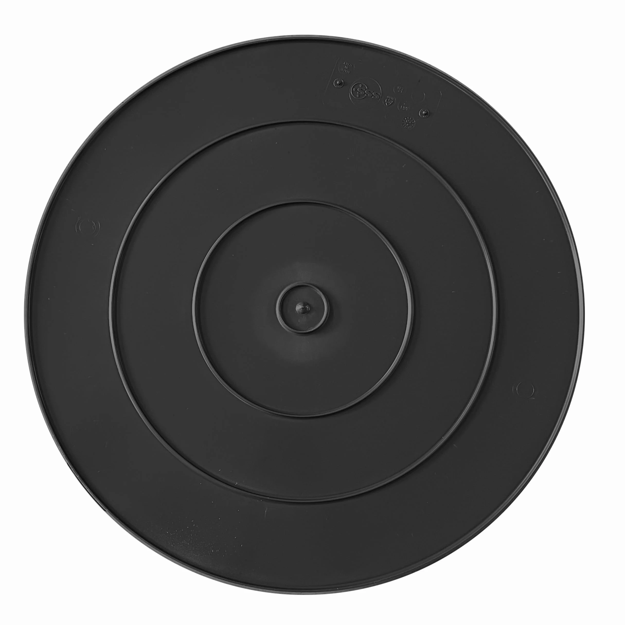 Mastello in plastica 500 litri nero Contenitore industriale tondo per liquidi