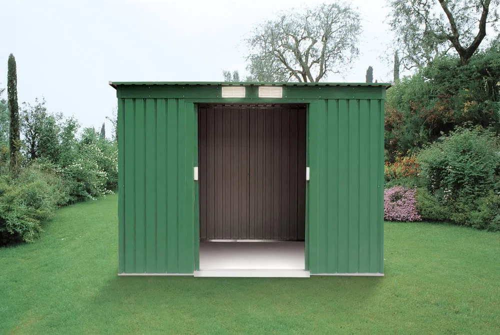 VERDELOOK | Maisonette, Casetta in Metallo Box da Giardino a Una Falda, 194x121 Altezza 181 cm