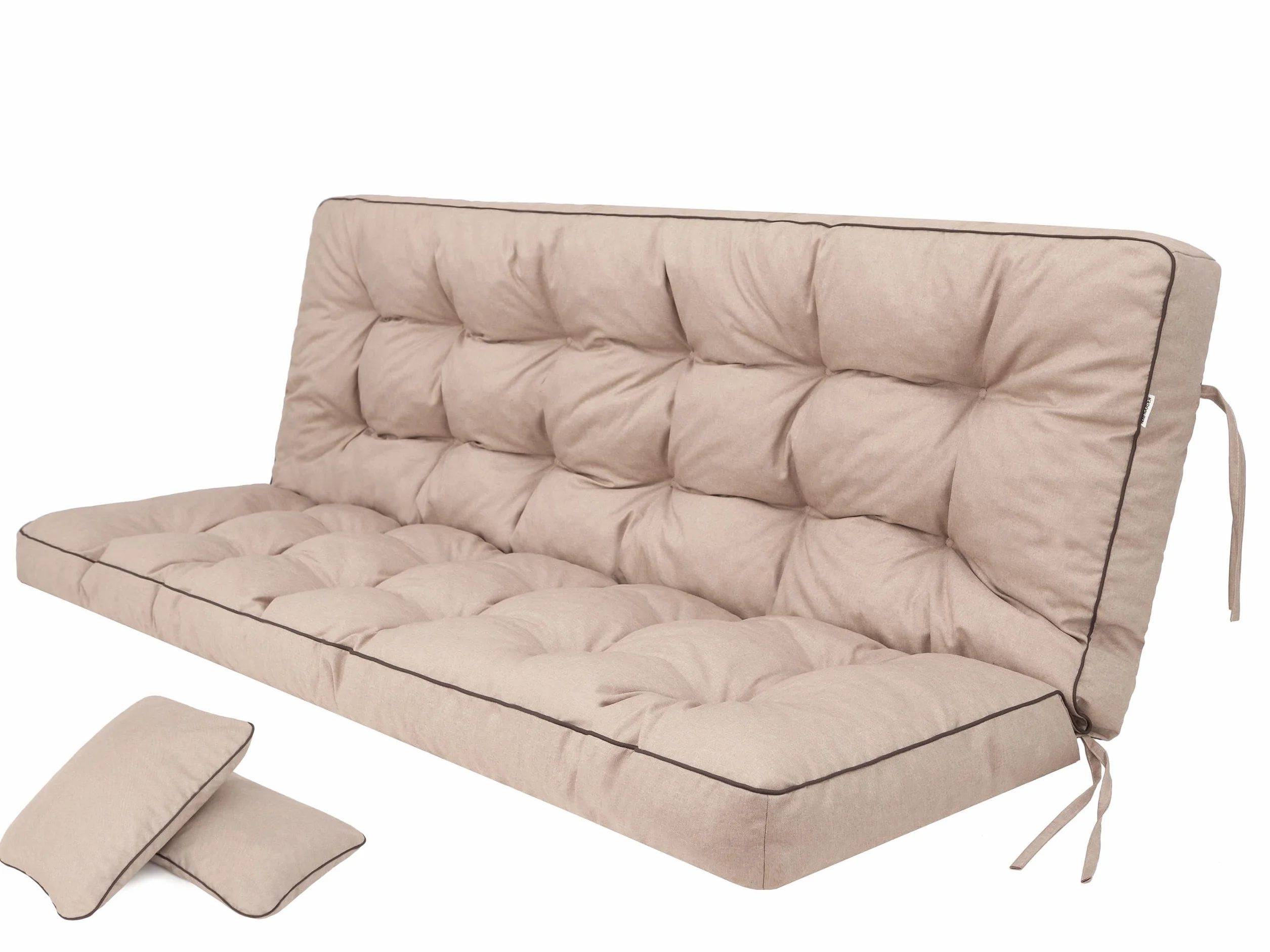 Cuscino per dondolo da giardino Hollywood con schienale, larghezza della seduta 180 cm