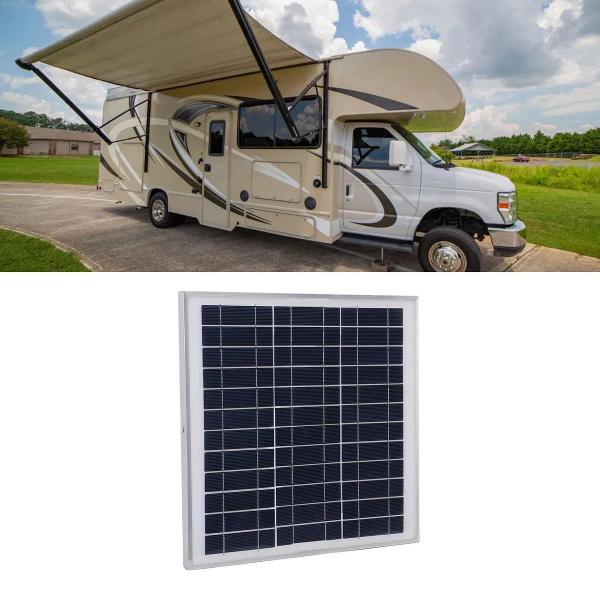 Kit Pannello Solare RV 2x100W con Controller di Carica IP67