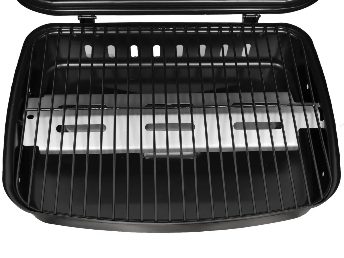 Barbecue a Gas 3 Bruciatori con Termometro Digitale Integrato e Bruciatore Laterale in Acciaio Inox