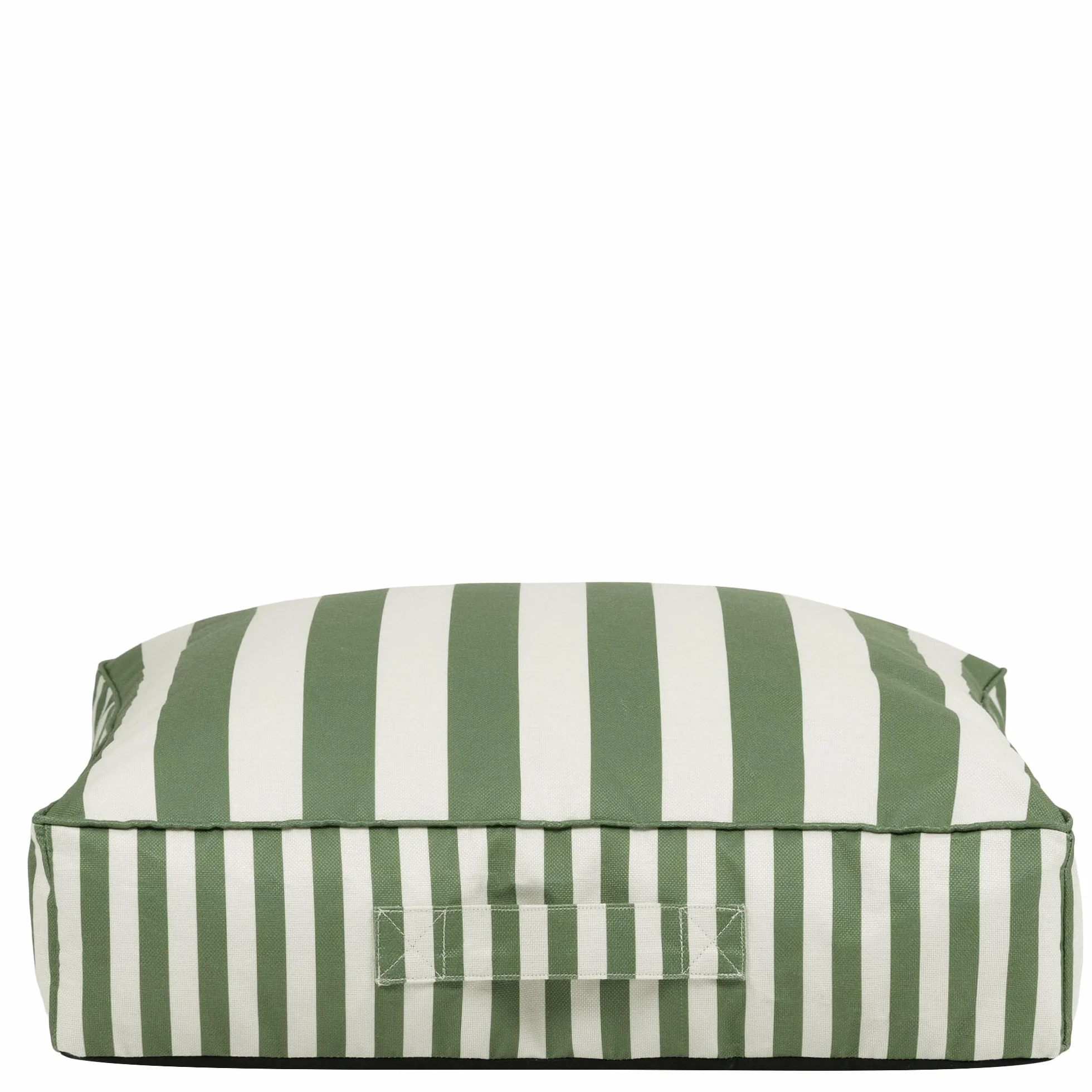 icon Striscia Solus Pouf Poggiapiedi, Verde, Pouf de Esterno, Tessuto Resistente All'acqua, Piccolo Pouf Sacco con Riempimento Incluso, Gardino, Sedia de Gardino, Mobili da Gardino, Terrazza