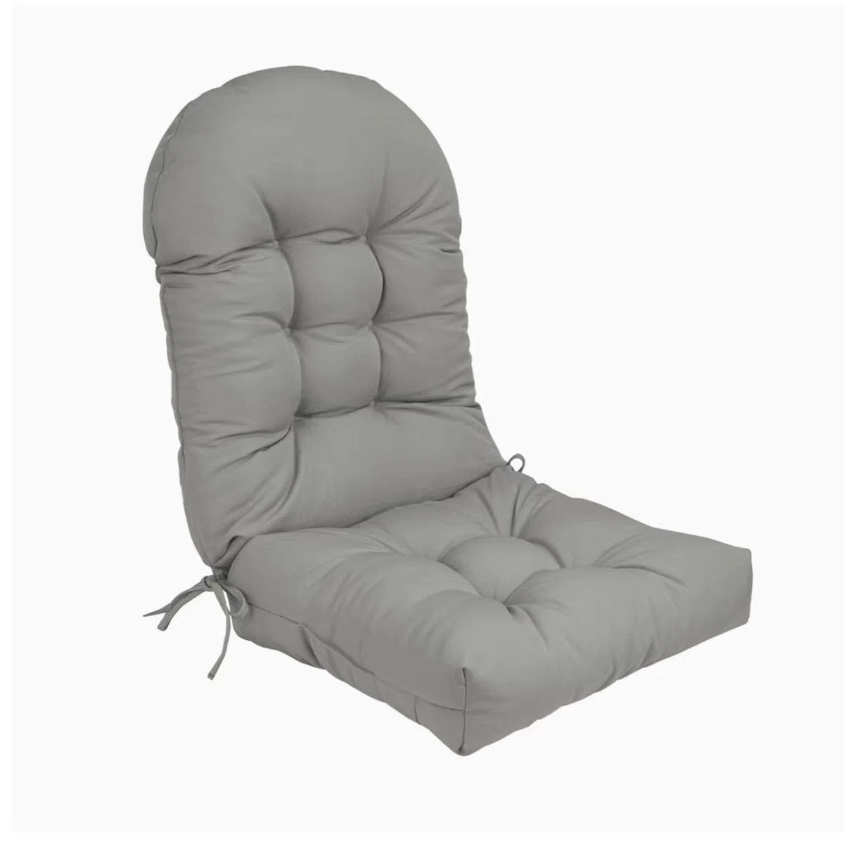 Cuscino di Sedia Adirondack Impermeabile, Cuscino per Patio per Esterni, Grigio Chiaro