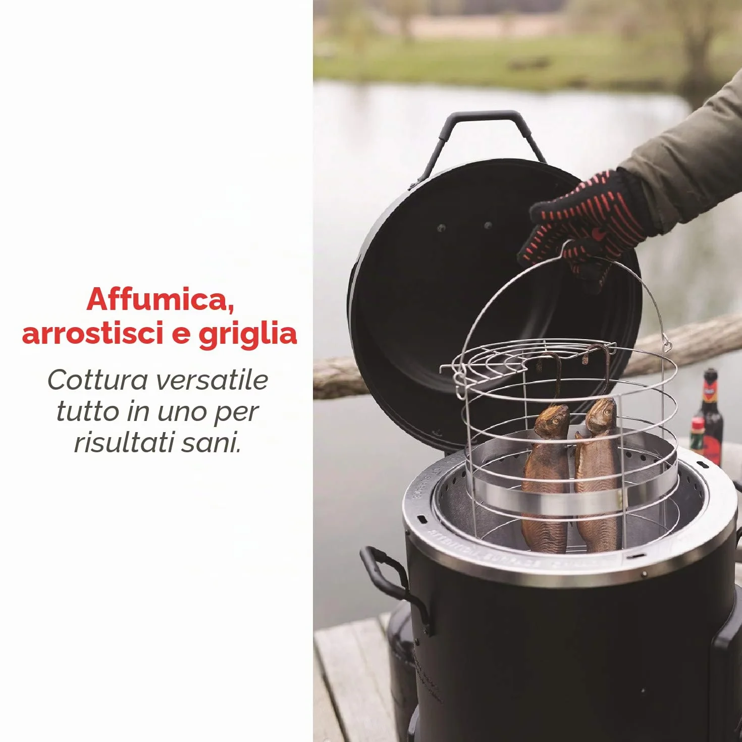 Char-Broil Big-Easy Smoker, Roaster i Grill, Czarny