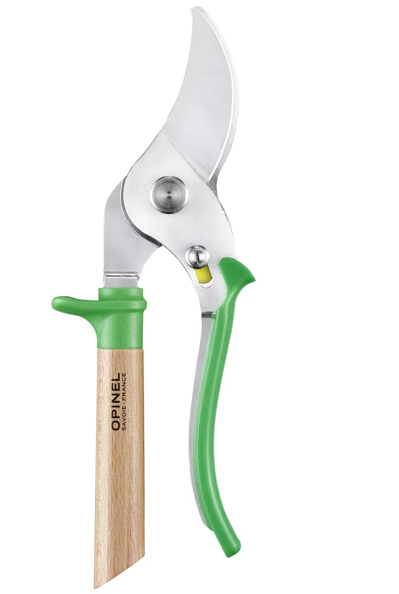 Opinel Forbici da Giardino Prairie 3 Posizioni Lama Acciaio Inossidabile Manico Faggio