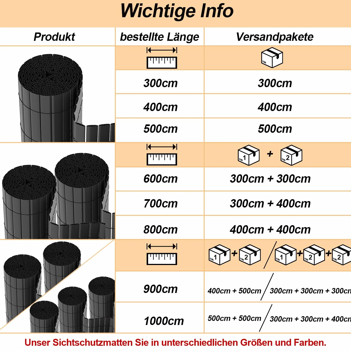Herrselsam Recinzione frangivista in polivinilcloruro (PVC) Resistente alle intemperie, per Giardino, Protezione da sguardi indiscreti, Struttura a W Interna, lamelle rinforzate, 140 x 300 cm, Grigio