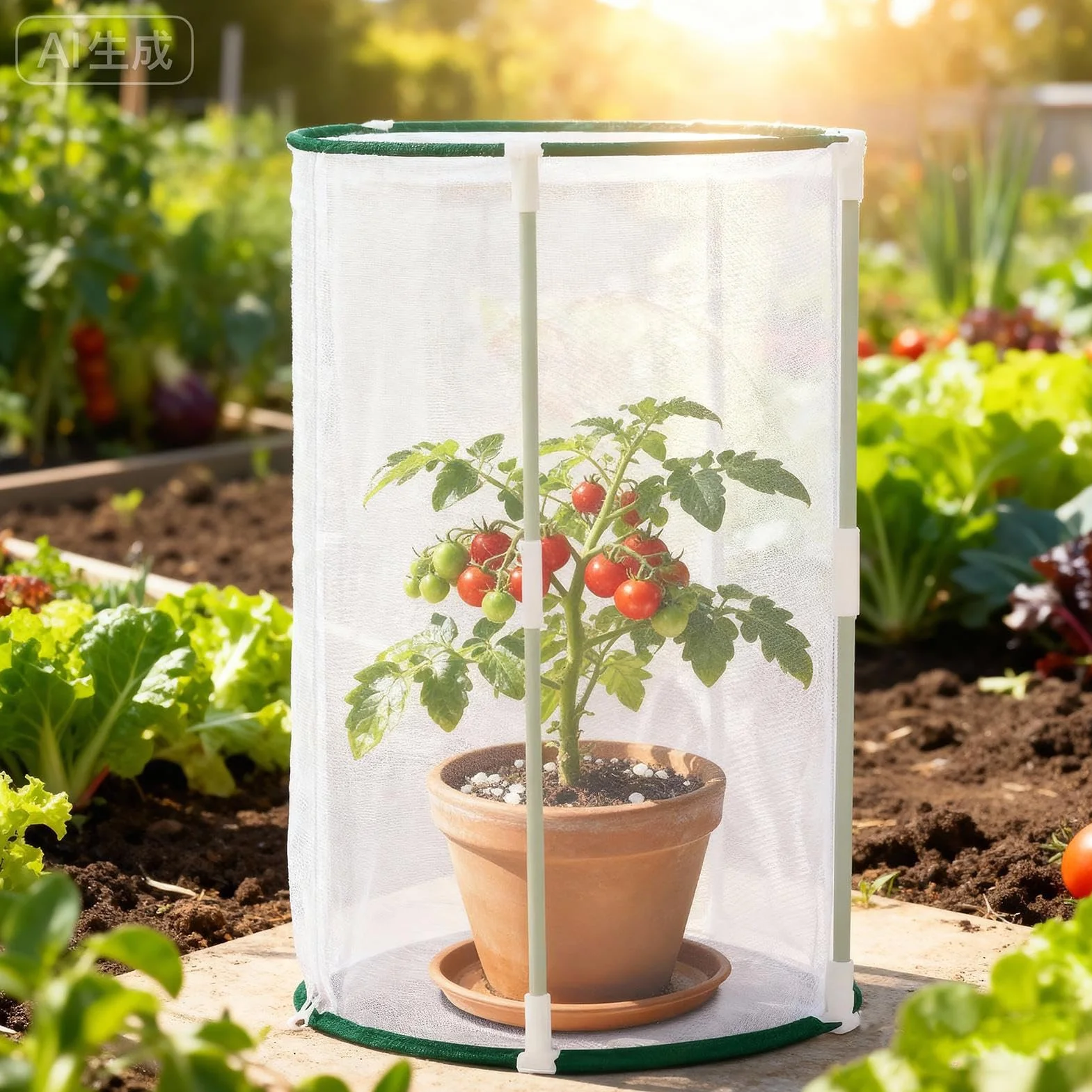 Gabbia per farfalle, visualizzazione a 360° con apertura con cerniera e rete traspirante, recinzione facile da pulire per giardino, prato e balcone, adatta per gli appassionati e i bambini