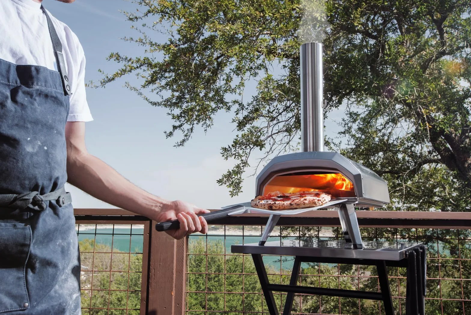 Ooni Karu 12 Forno Pizza a Legna e Carbone – 500°C in 60 Secondi – Portatile per Pizze 30 cm