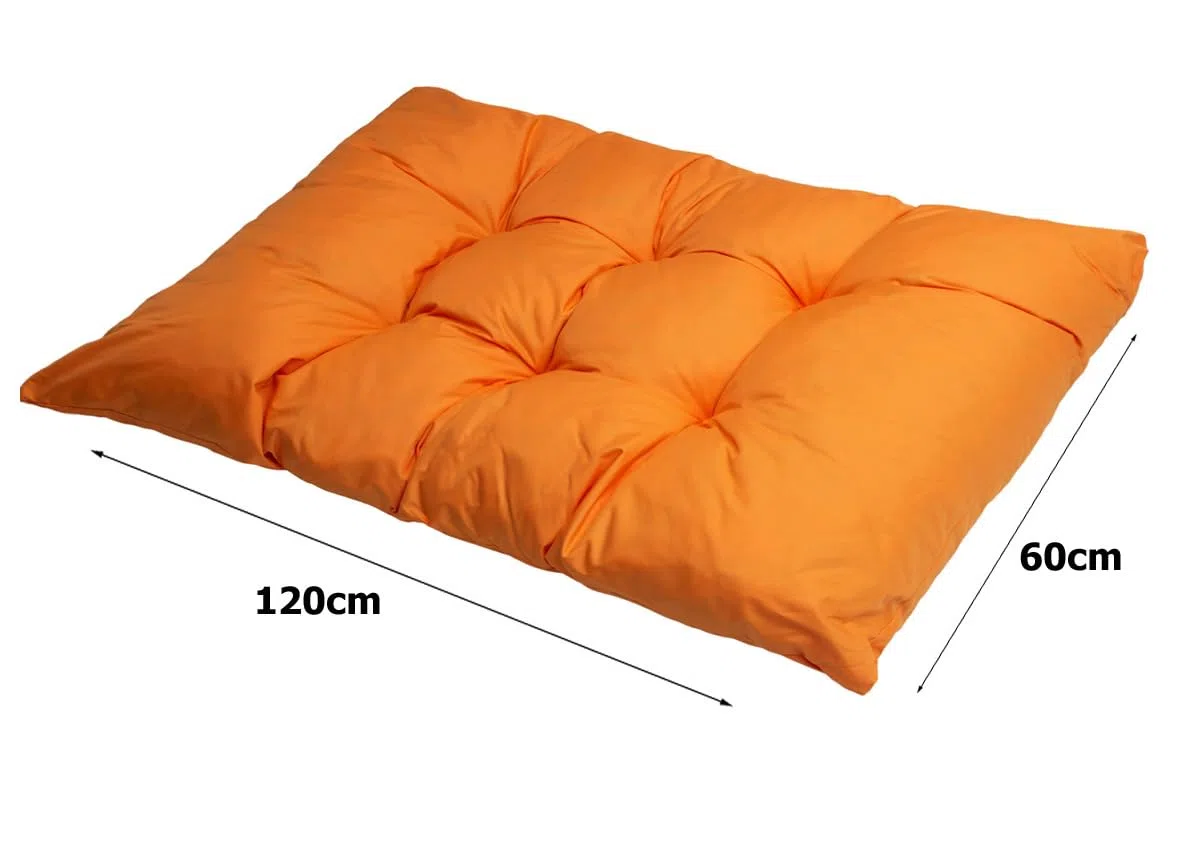 Set di cuscini per pallet, cuscini per mobili da giardino in pallet, schienale e cuscino da giardino, diversi colori e dimensioni (arancione, set da 120 x 60 cm + 120 x 40 cuscini per