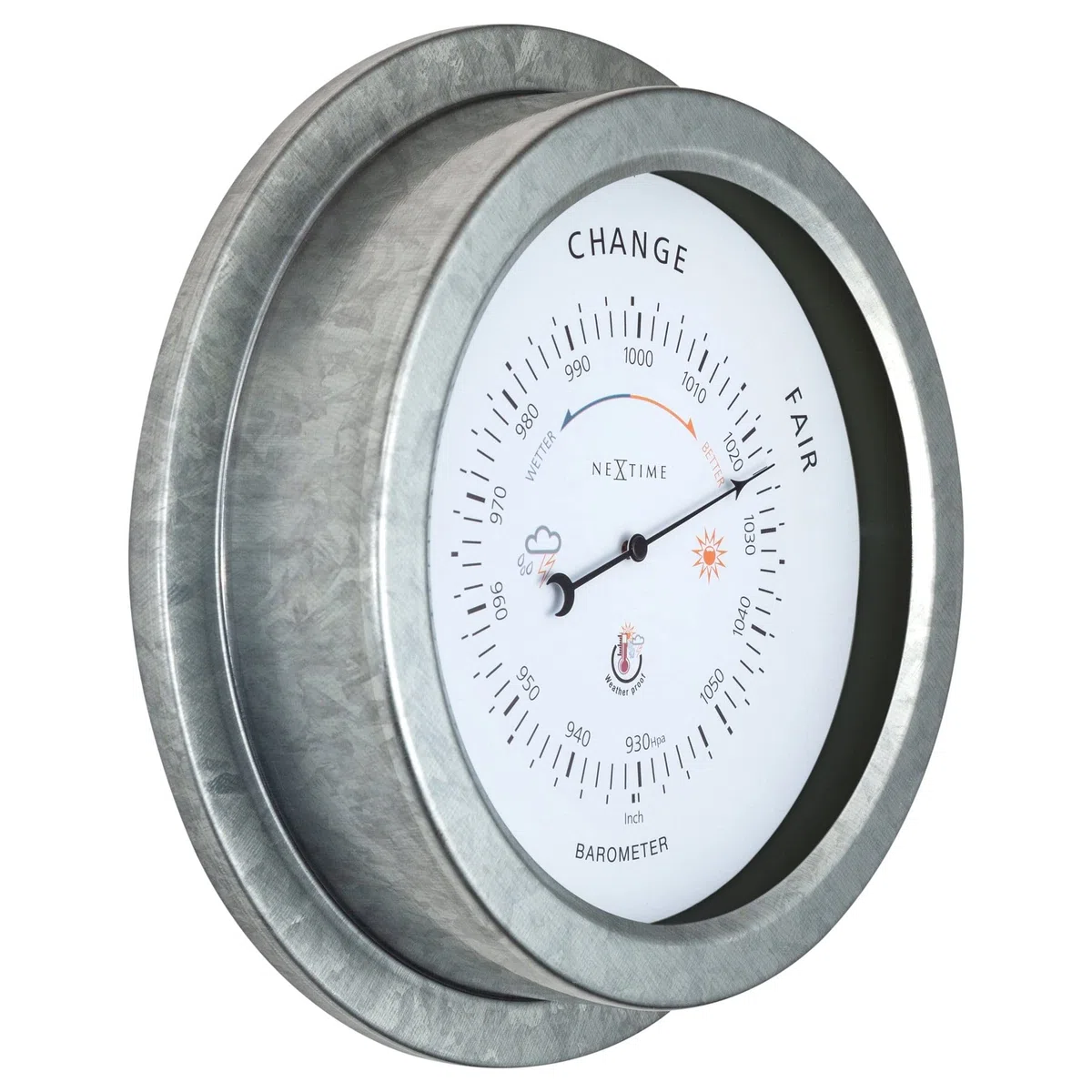 NeXtime Orchid Garden Barometro 22 cm Argento