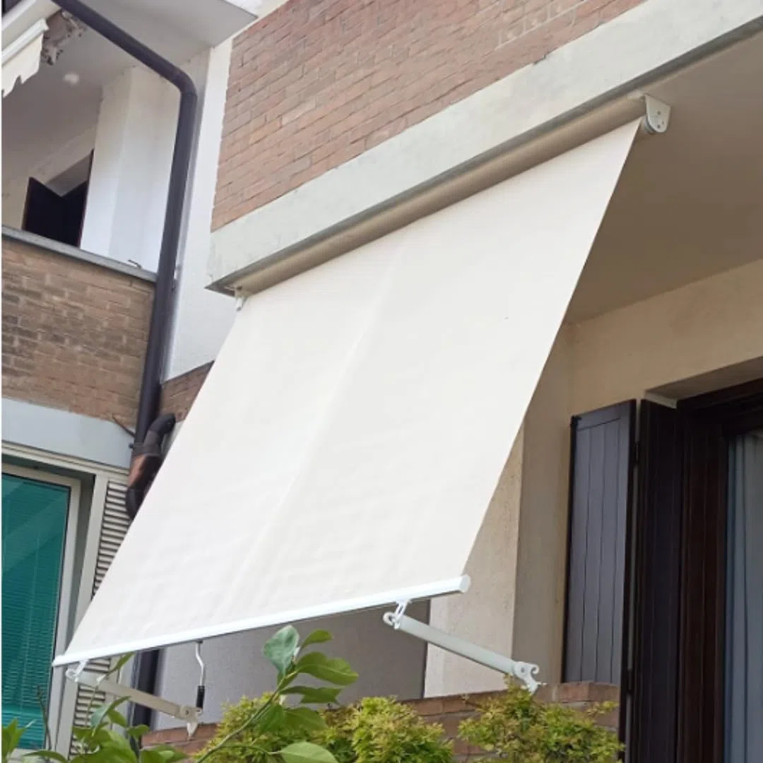 Braccetti per Tende da Sole in Alluminio 50 cm Marrone 1 Coppia Regolabili