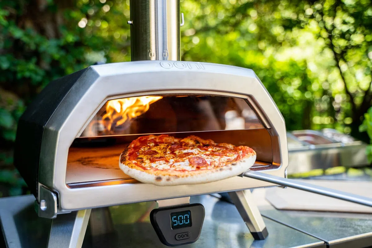 Ooni Karu 16 Forno per pizza multicombustibile all'aperto legno gas carbone 60 secondi