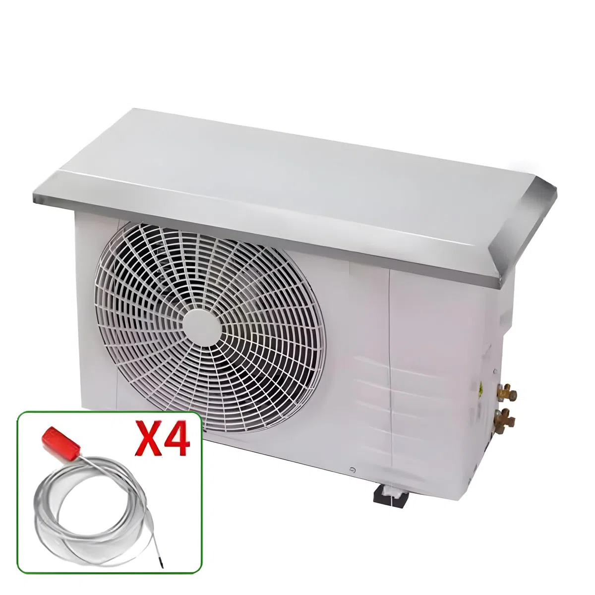 Copertura per aria condizionata esterna mini split in acciaio inox protezione per compressore e condensatore