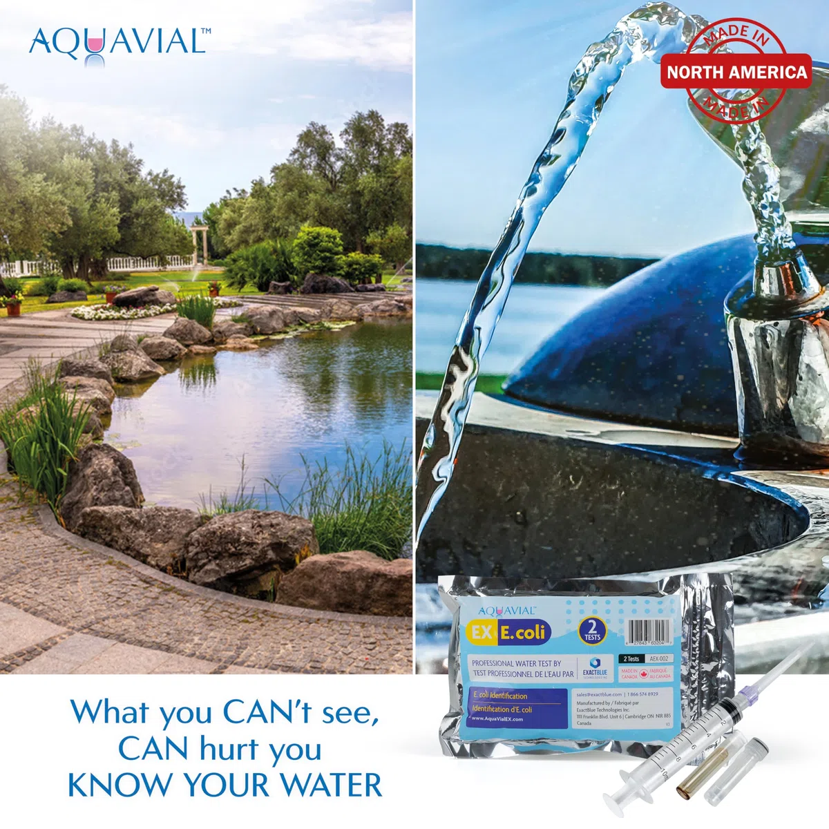 Kit Test Acqua Test Dell'acqua Batteri E Coli Aqua Potabile Del Rubinetto Calda Del Tubo Di Prova Stagno Lago Fiume Piscina Analisi Professionale