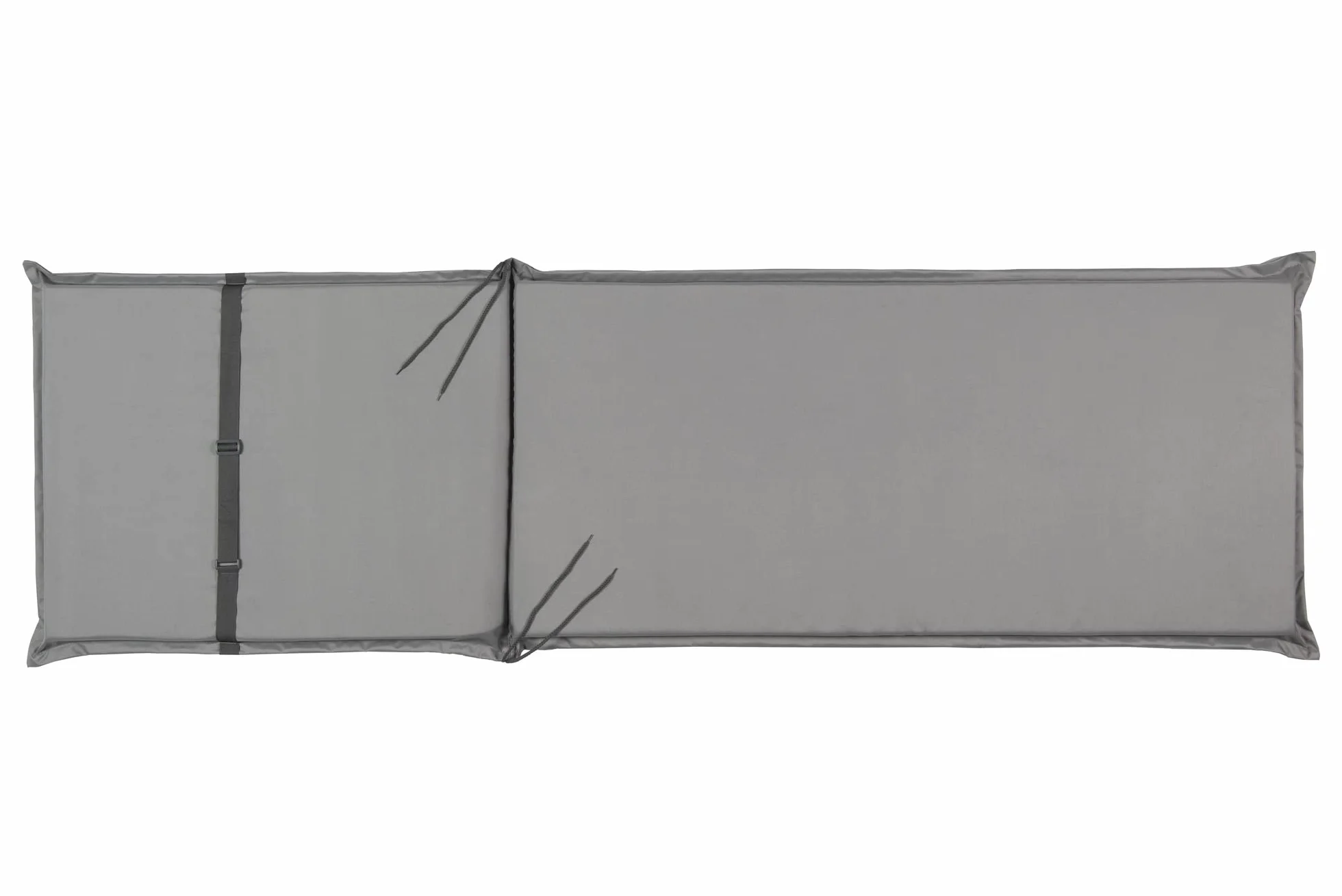 sunnypillow 2 Cuscini per Lettino 190 × 60 – Materassino per Sdraio da Giardino, Spesso 9 cm – Outdoor, Impermeabile, Resistente ai Raggi UV – Cuscino per Lettino Prendisole e Sedia a Sdraio – Grigio