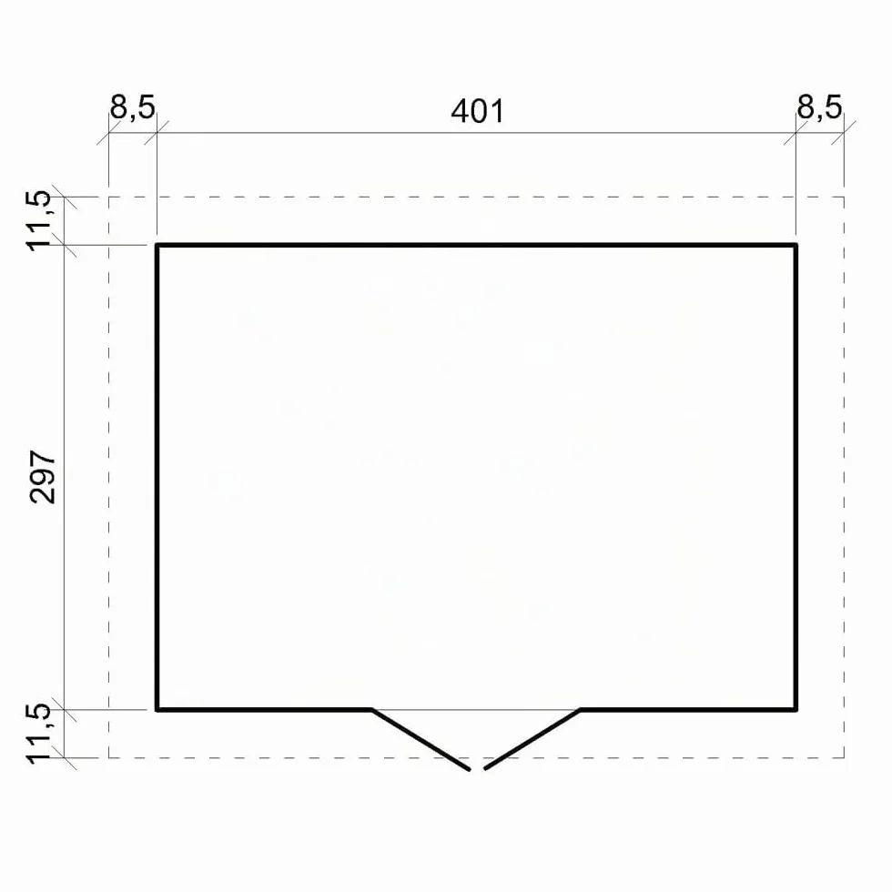 Casa da giardino in legno naturale A246x418x320 cm/12 m²- Magazzino esterno con finestre - Capanno da giardino - Bici, Deposito attrezzi e rimessa TIMBELA M331