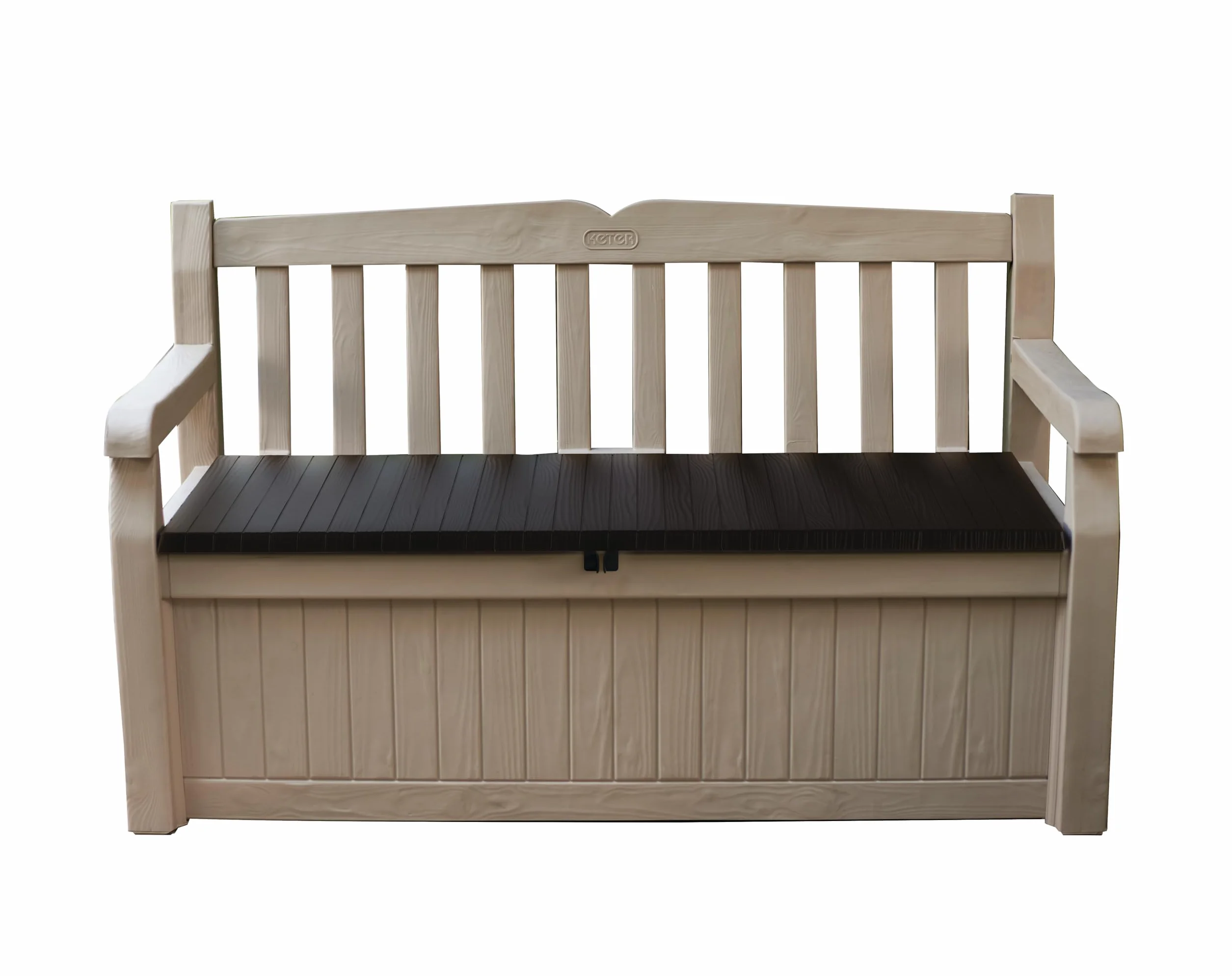 Keter Cassapanca Contenitore Eden 265L Resina Beige/Marrone 140x60x84 cm