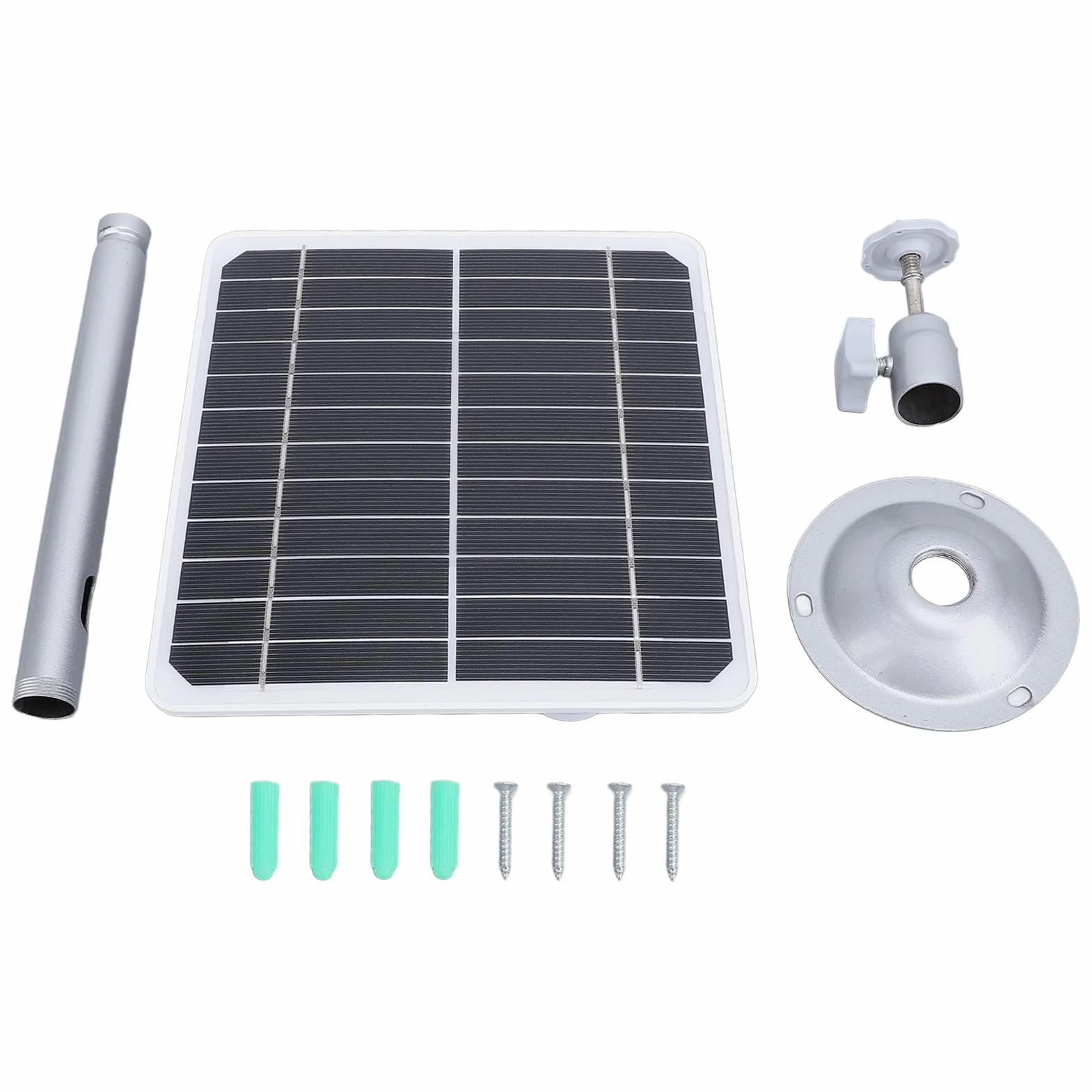 Pannello Solare 20W 5V IP68 Esterno per Telecamere di Sicurezza con Cavo 3m Staffa Regolabile
