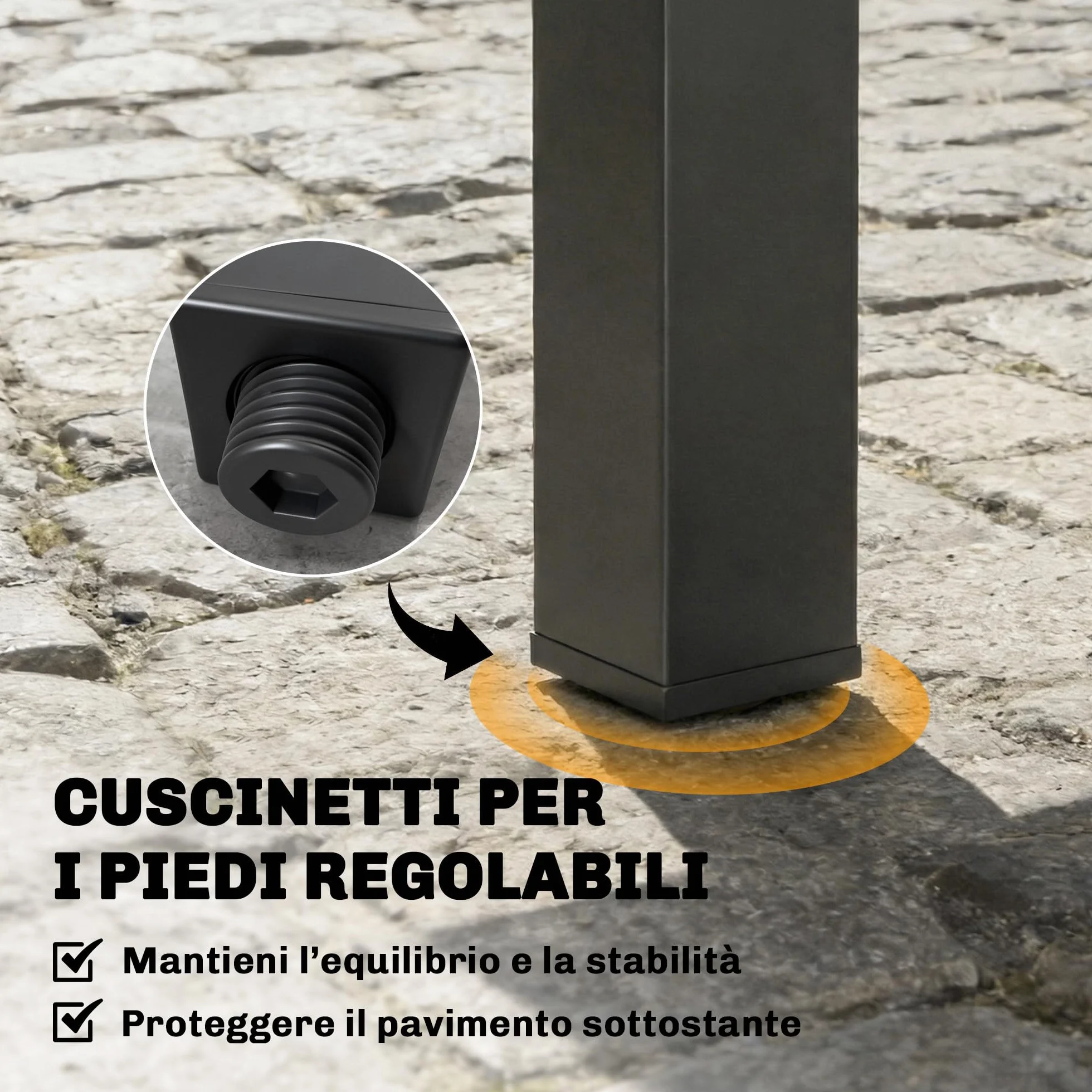 Outsunny Tavolo da Giardino Allungabile per 4-6 Persone 80/160x80 cm, Tavolo da Pranzo Esterno Estensibile Rettangolare in Alluminio con Piano Effetto Legno a Doghe, per Patio Terrazzo Balcone, Nero
