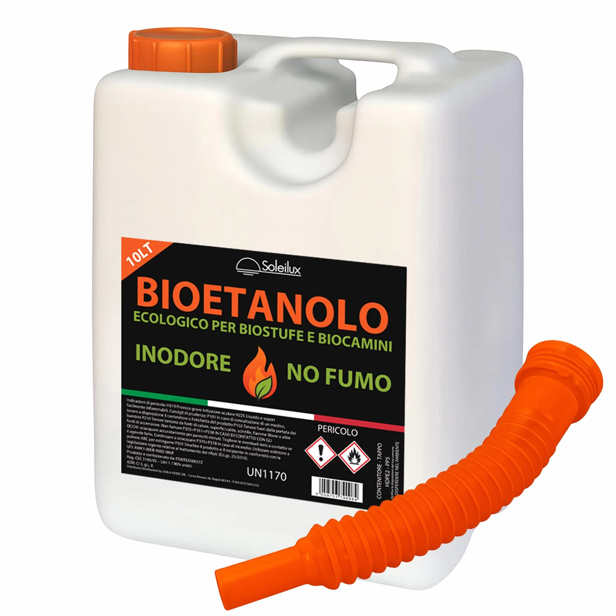 Bioetanolo combustibile 10L do stufe Bio inodore no zolfo
