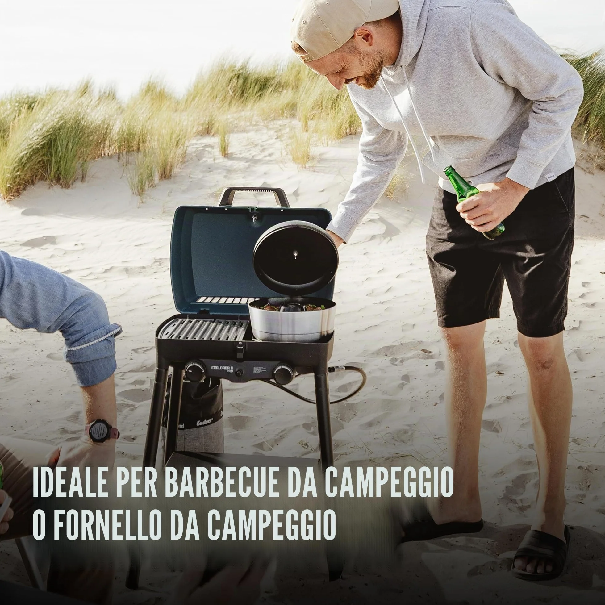 Enders® Forno portatile da campeggio VAMO™ per cottura, cottura e cottura compatibile con fornelli, barbecue o fornelli, eccetto induzione, capacità circa 2,3 litri, termometro integrato #6866