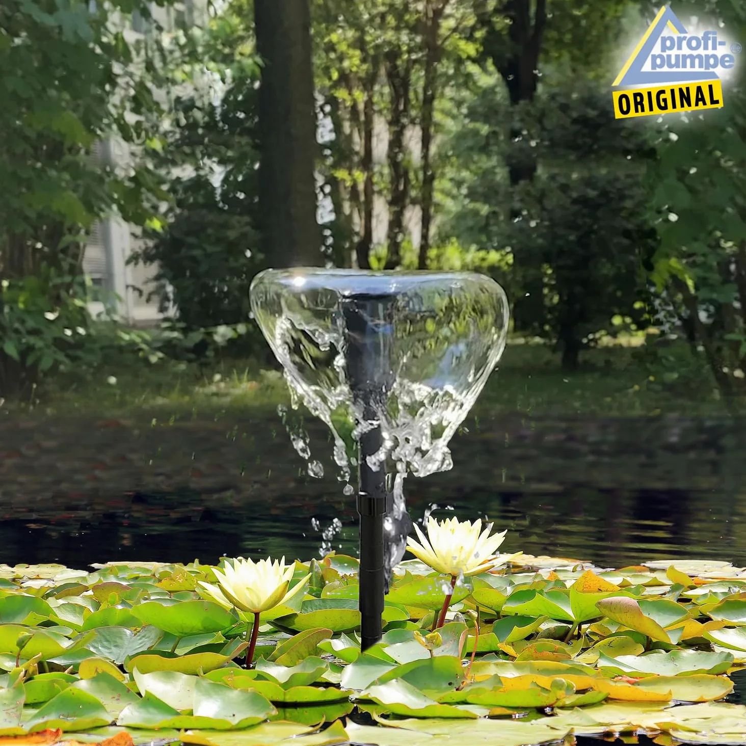Innovativo filtro solare per laghetto, pompa solare per laghetto, fontana a energia solare, per laghetto da giardino, pannello solare in robusto telaio in alluminio (Solar Aqua-Vital 12-UV-C)