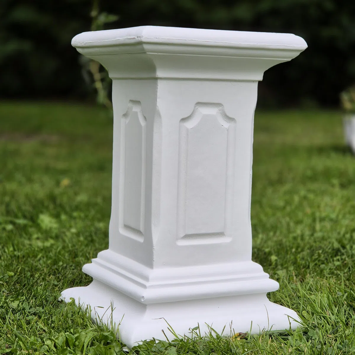 FABRIQ Colonna da 40 cm bianco 25 kg pietra giardino resistente alle intemperie gelo