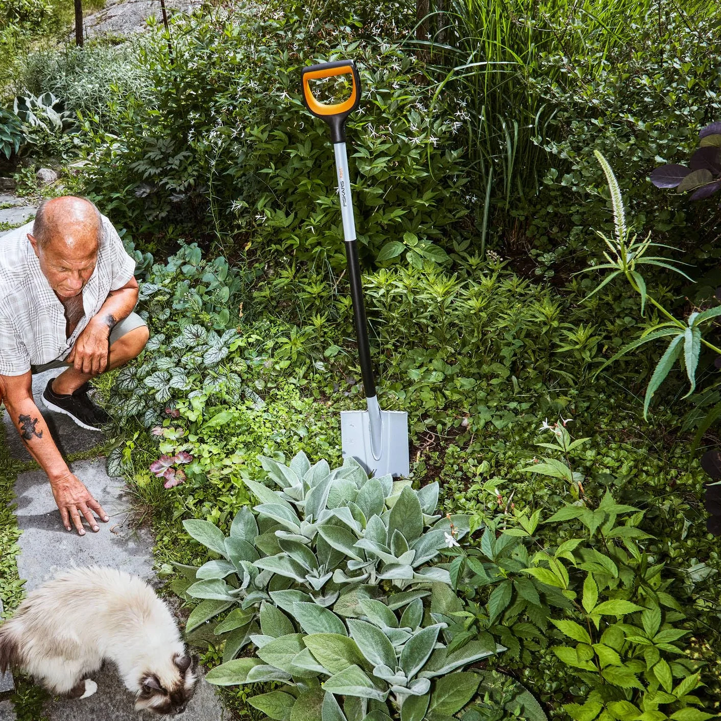 Fiskars Vanga a Punta per Terreni Duri e Sassosi, Lunghezza: 120 cm, Lama in Resistente Acciaio al Boro, Nero/Arancione, Xact, 1066729