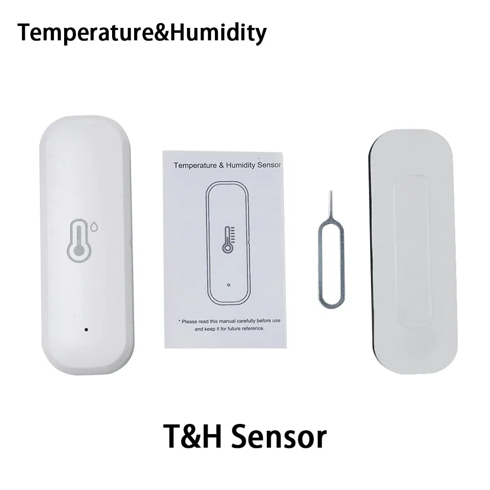 per Tuya Intelligente Temperatura, 4 Pezzi Zigbee Igrometro Termometro, Rilevatore di umidità Temperatura Senza Fili per la Casa Serra
