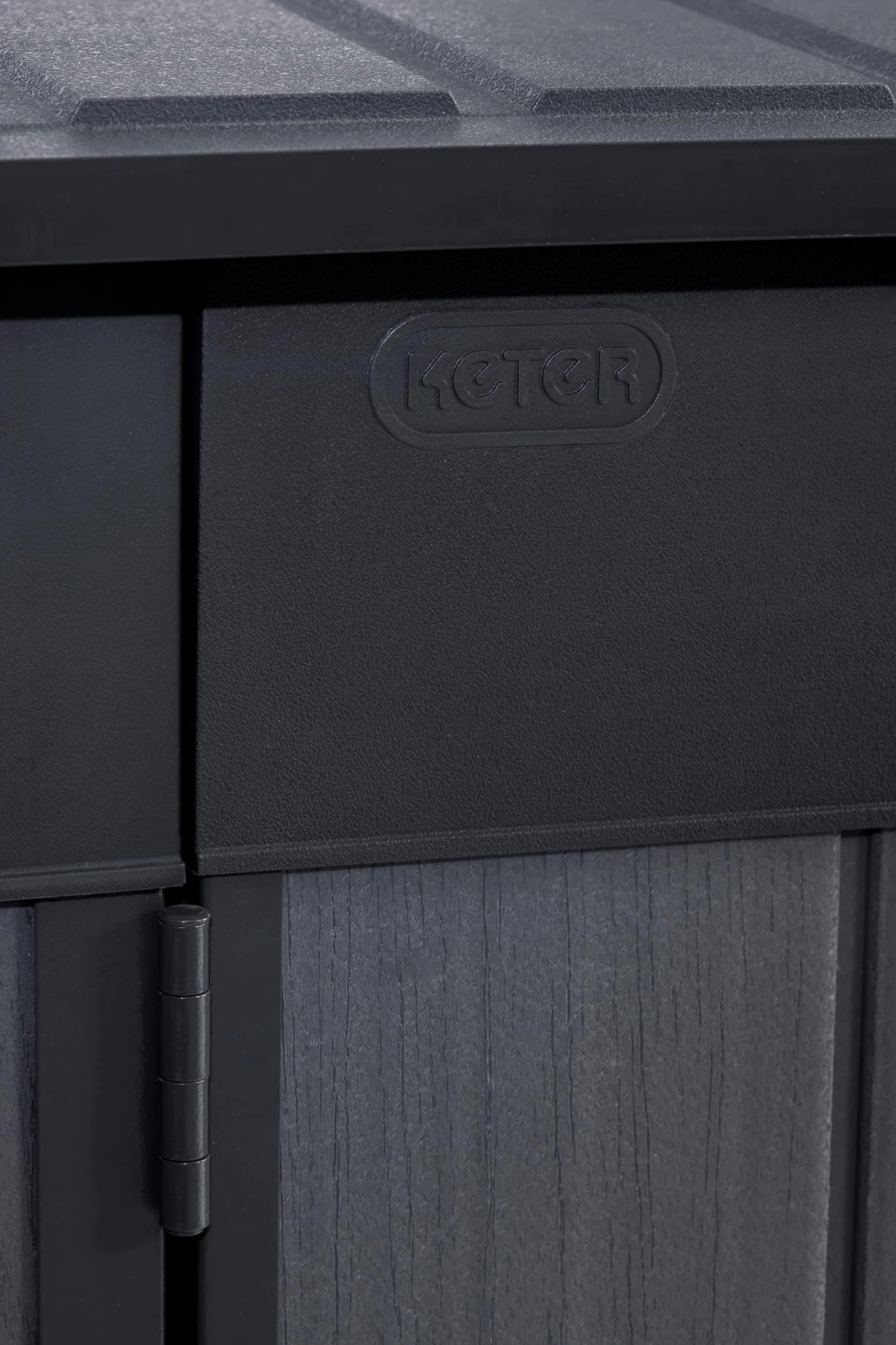 Keter Porta Attrezzi da Esterno Cortina Mega, Ideale per il Giardino, Grigio Scuro, 190,5x109,3x132,5H cm, 2020L