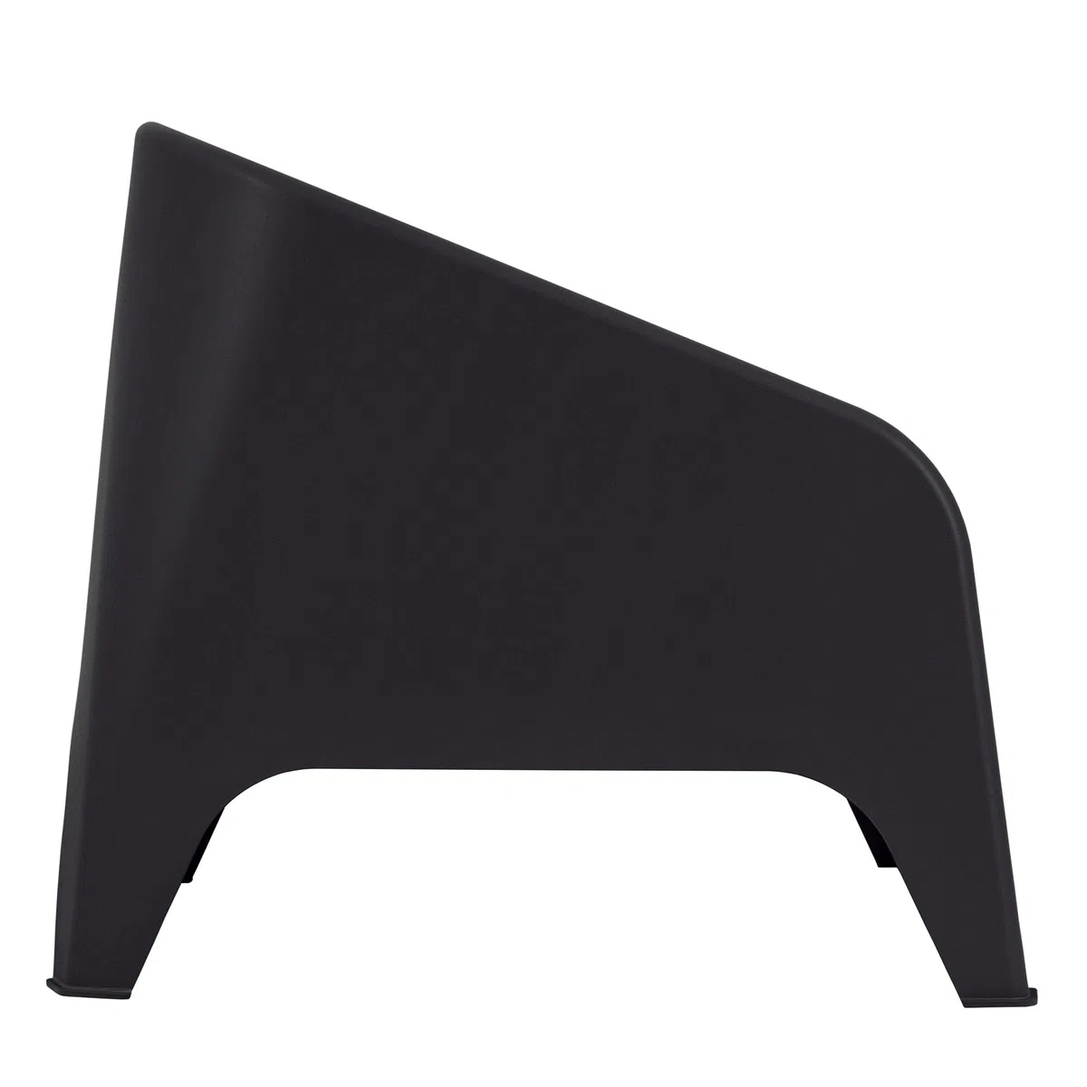 Toomax Poltrona Matera antracite scuro 75,5x78,5x67 cm, poltrona moderna da giardino in plastica riciclata ergonomica